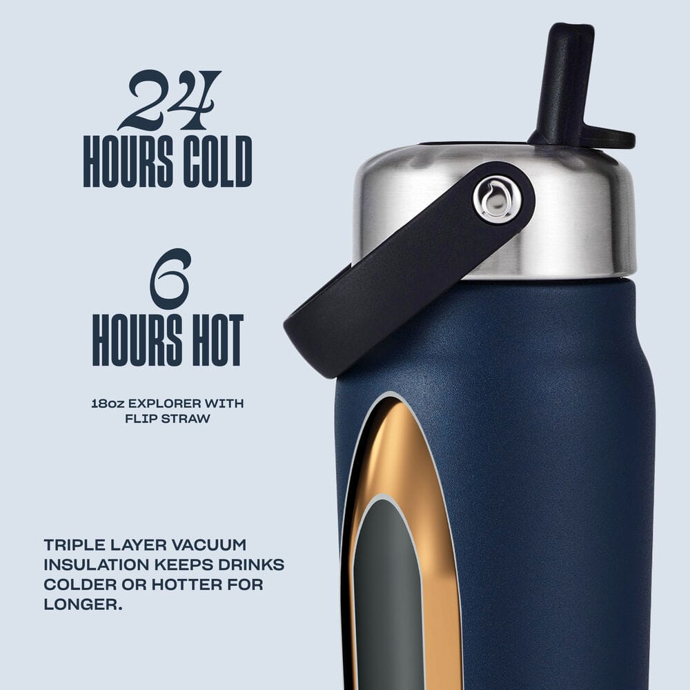 Explorer with Flip Straw Lid | 18oz