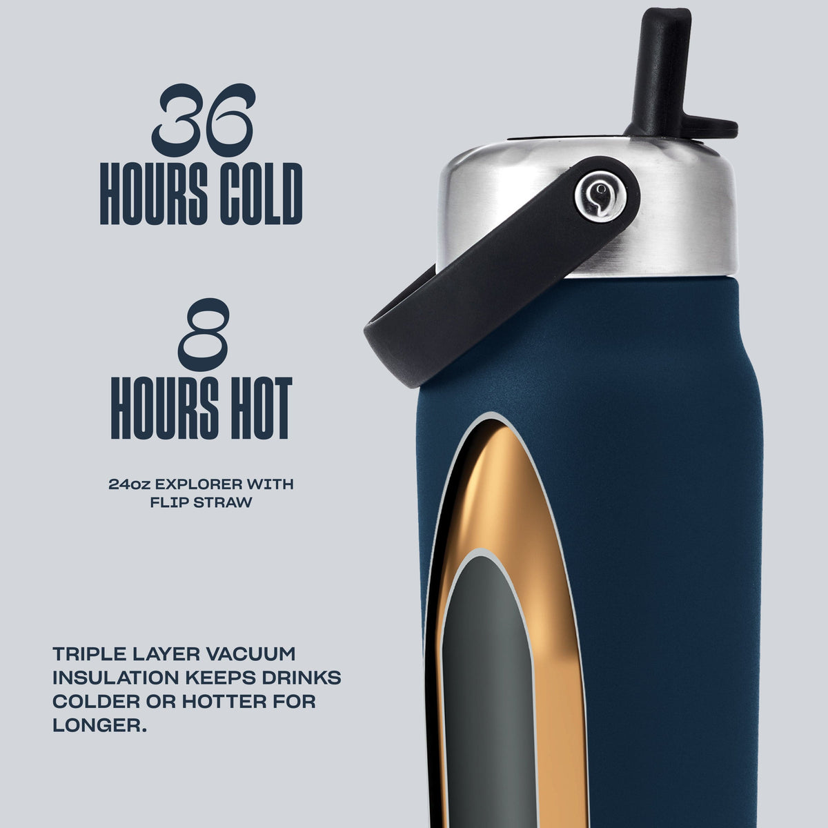 Explorer with Flip Straw Lid | 24oz